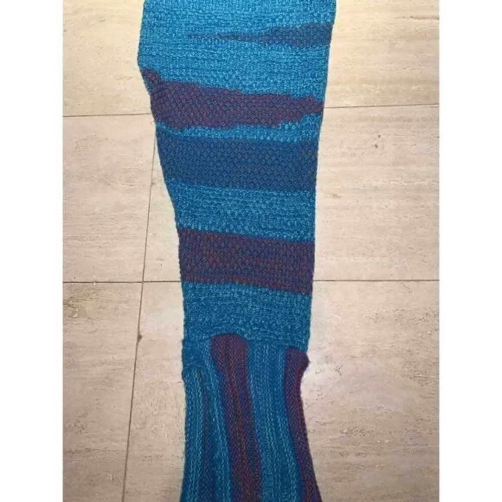 Mermaid Tail Blankets‎ knit Crochet Kid Summer Winter Soft